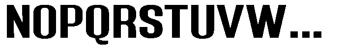 Grivon Bold Expanded Font UPPERCASE