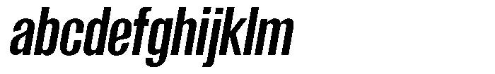 Grivon Bold Slanted Condensed FONT