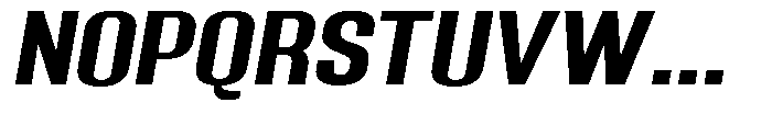 Grivon Bold Slanted Expanded Font UPPERCASE