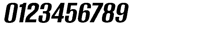Grivon Bold Slanted Font OTHER CHARS