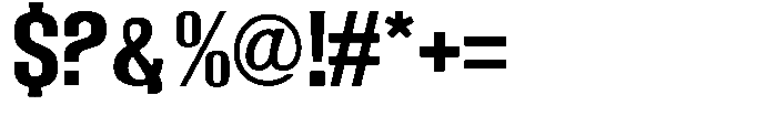 Grivon Bold Font OTHER CHARS