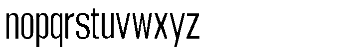 Grivon Condensed Font LOWERCASE