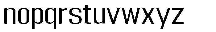 Grivon Expanded Font LOWERCASE
