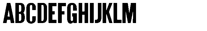 Grivon Extra Bold Condensed Font UPPERCASE
