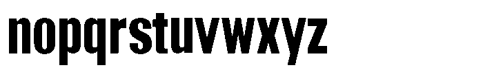 Grivon Extra Bold Condensed Font LOWERCASE