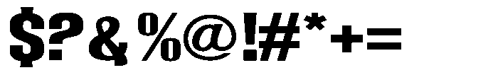 Grivon Extra Bold Expanded Font OTHER CHARS