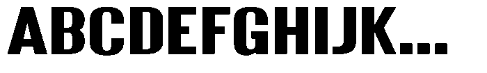Grivon Extra Bold Expanded Font UPPERCASE
