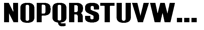Grivon Extra Bold Expanded Font UPPERCASE