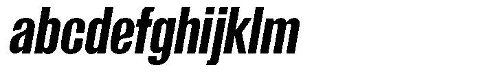 Grivon Extra Bold Slanted Condensed FONT