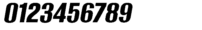 Grivon Extra Bold Slanted Font OTHER CHARS