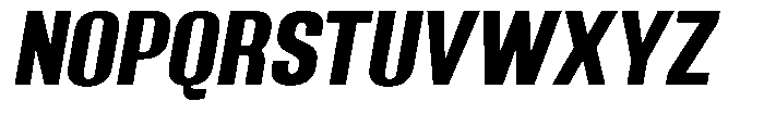 Grivon Extra Bold Slanted Font UPPERCASE