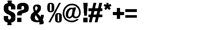 Grivon Extra Bold Font OTHER CHARS