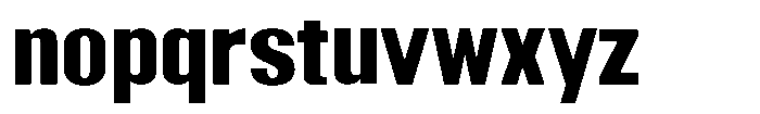 Grivon Extra Bold Font LOWERCASE