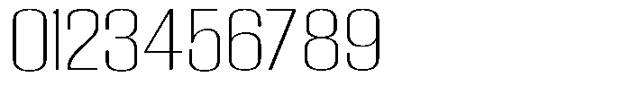Grivon Extra Light Expanded Font OTHER CHARS