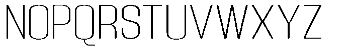 Grivon Extra Light Expanded Font UPPERCASE