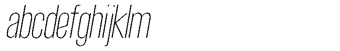 Grivon Extra Light Slanted Condensed FONT