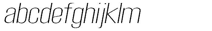Grivon Extra Light Slanted Expanded FONT
