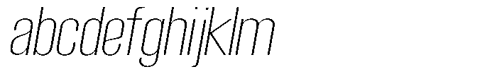 Grivon Extra Light Slanted FONT