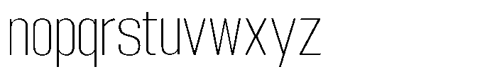 Grivon Extra Light Font LOWERCASE