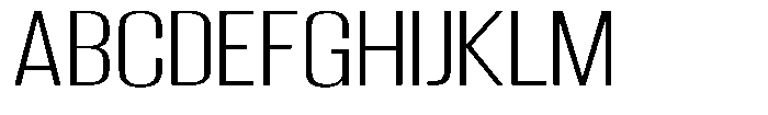 Grivon Light Expanded Font UPPERCASE