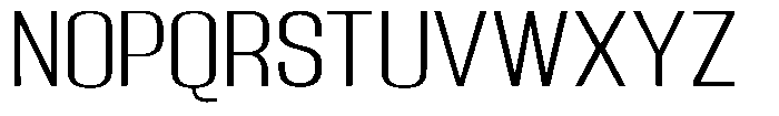 Grivon Light Expanded Font UPPERCASE