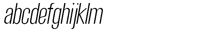 Grivon Light Slanted Condensed FONT