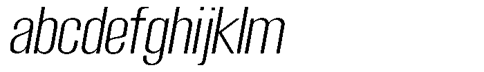 Grivon Light Slanted FONT