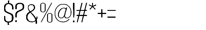 Grivon Light Font OTHER CHARS