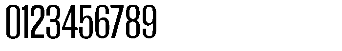 Grivon Medium Condensed Font OTHER CHARS