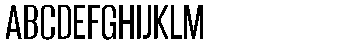 Grivon Medium Condensed Font UPPERCASE