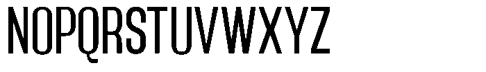 Grivon Medium Condensed Font UPPERCASE
