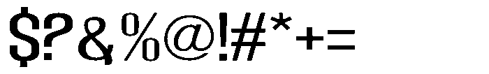 Grivon Medium Expanded Font OTHER CHARS