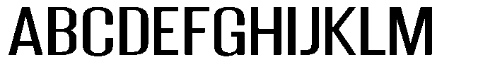 Grivon Medium Expanded Font UPPERCASE