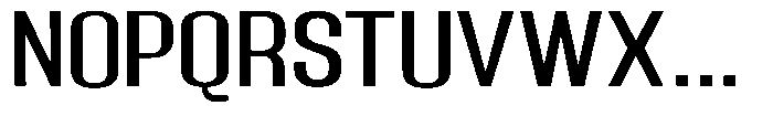 Grivon Medium Expanded Font UPPERCASE