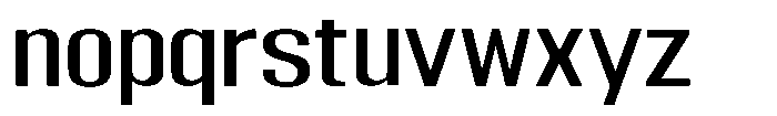 Grivon Medium Expanded Font LOWERCASE