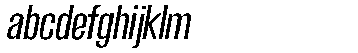 Grivon Medium Slanted Condensed FONT