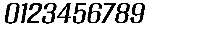 Grivon Medium Slanted Expanded Font OTHER CHARS
