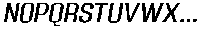 Grivon Medium Slanted Expanded Font UPPERCASE