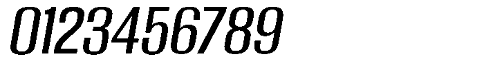 Grivon Medium Slanted Font OTHER CHARS