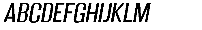 Grivon Medium Slanted Font UPPERCASE