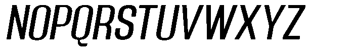 Grivon Medium Slanted Font UPPERCASE