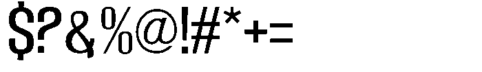 Grivon Medium Font OTHER CHARS