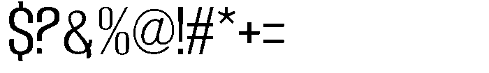 Grivon Regular Font OTHER CHARS