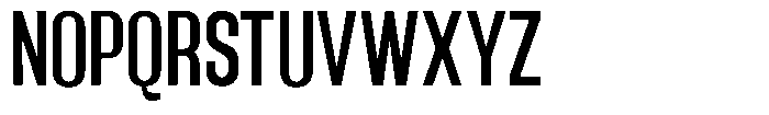 Grivon Semi Bold Condensed Font UPPERCASE