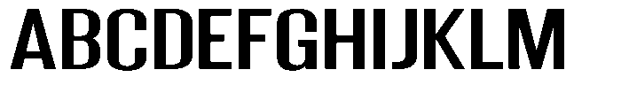 Grivon Semi Bold Expanded Font UPPERCASE