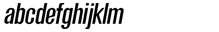 Grivon Semi Bold Slanted Condensed FONT