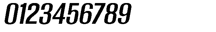 Grivon Semi Bold Slanted Font OTHER CHARS