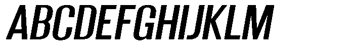 Grivon Semi Bold Slanted Font UPPERCASE