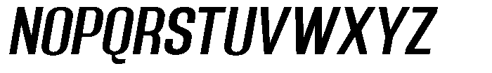 Grivon Semi Bold Slanted Font UPPERCASE
