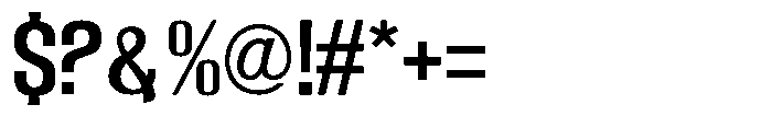 Grivon Semi Bold Font OTHER CHARS
